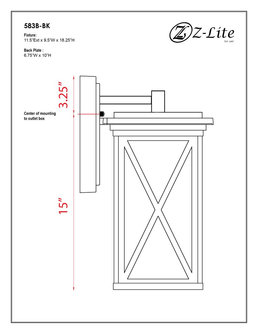 Z-Lite 583BBK