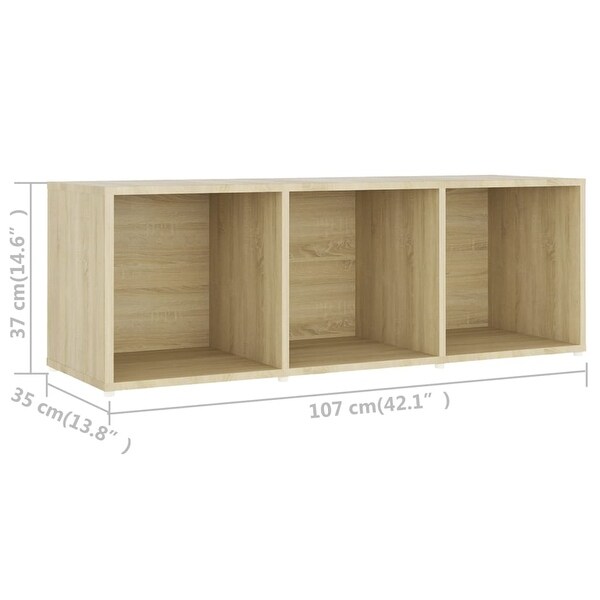 3 Piece TV Cabinet Set Sonoma Oak Engineered Wood