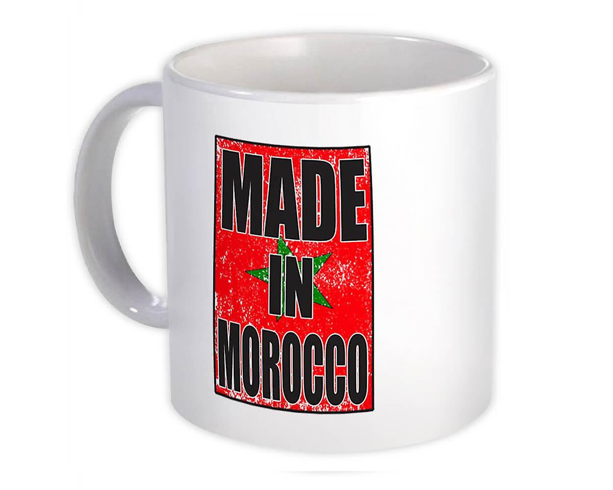 Gift Mug: Made In Morocco Flag