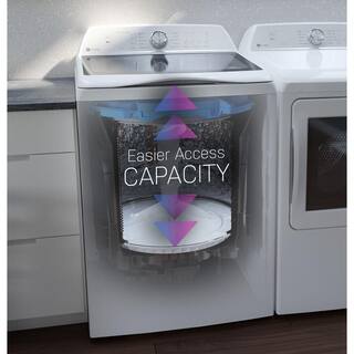 GE Profile Profile 5.4 cu. ft. High-Efficiency Smart Top Load Washer with Quiet Wash Dynamic Balancing Technology in Diamond Gray PTW700BPTDG