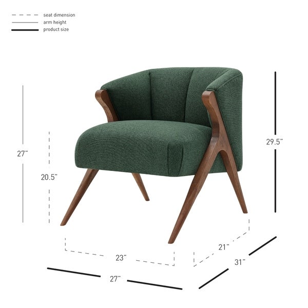 Florence Vintage Mid-century Low-profile Accent Chair