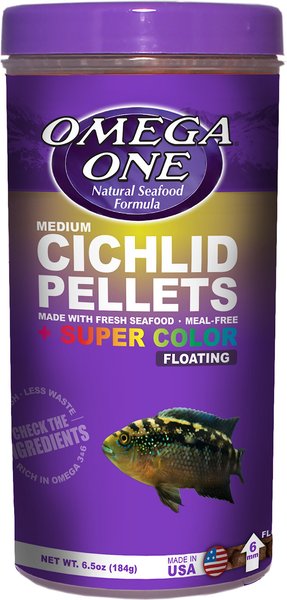 Omega One Medium Cichlid Pellets Floating Fish Food