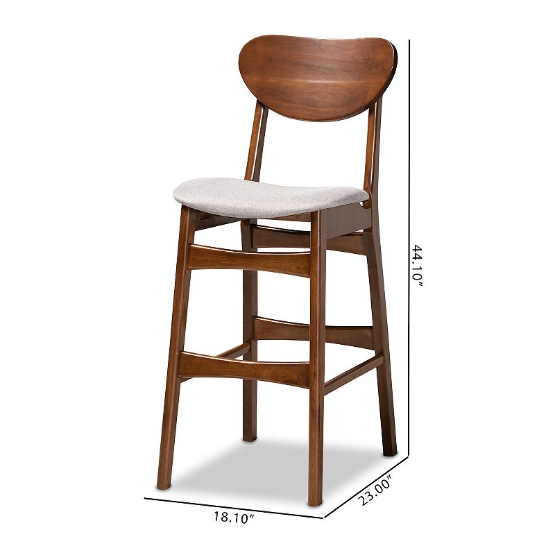 Baxton Studio Katya Bar Stool 2-piece Set