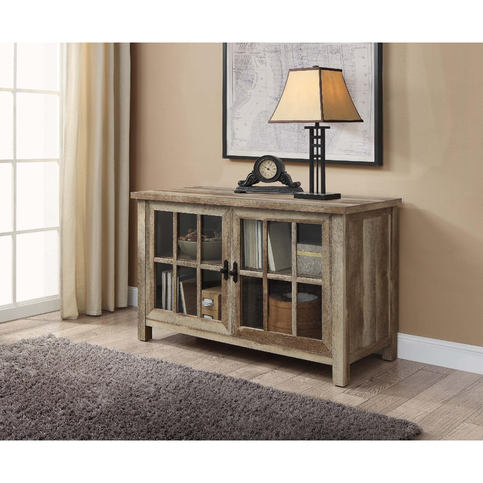 Better Homes & Gardens Oxford Square TV Stand for TVs up to 55, Rustic Brown