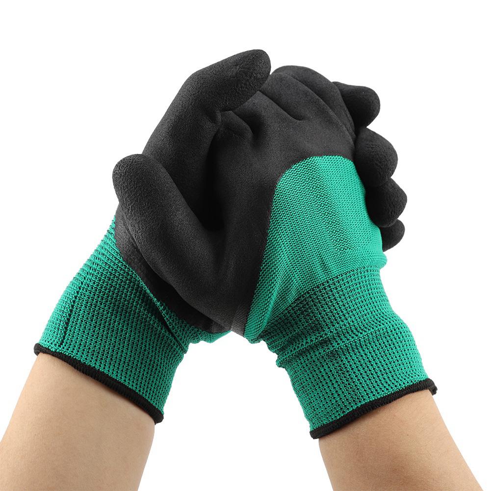 Handling Gloves, Prevent Slip Labor Gloves Green  For Garden Cleaning