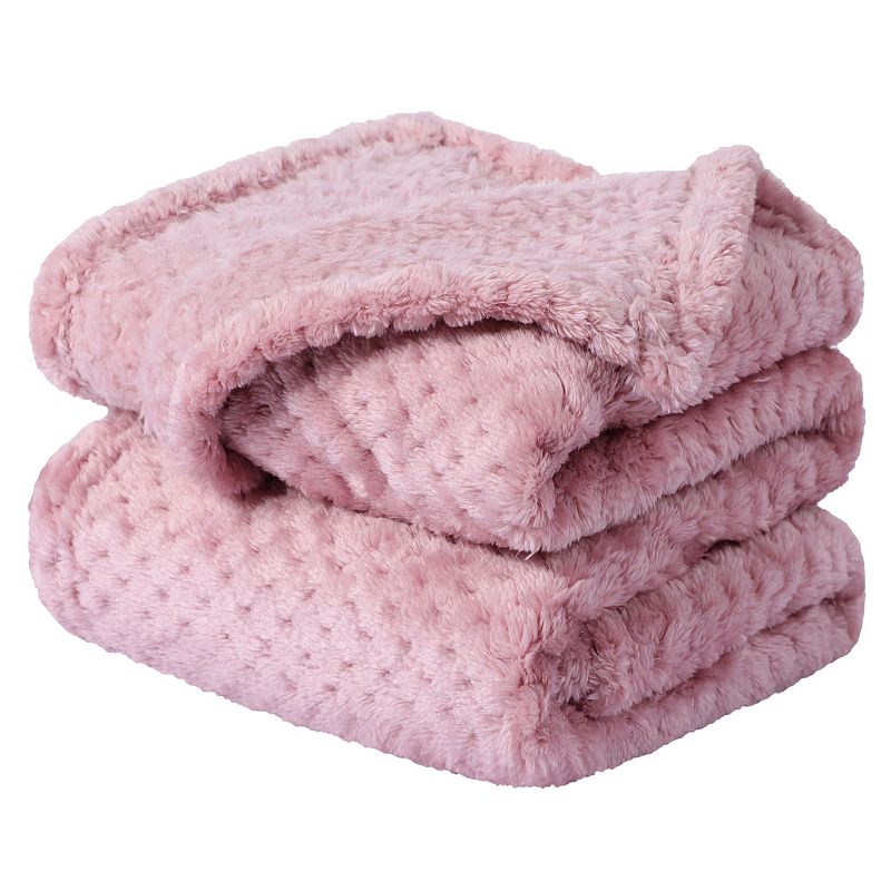 Luxury Fleece Bed Blanket Woven Mesh Pet 30x40