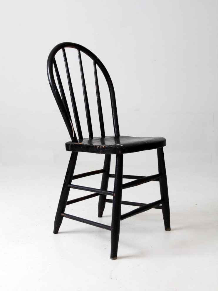 Consigned  Antique Spindle Back Dining Chair   Farmhouse   Dining Chairs   by 86 Vintage  Houzz