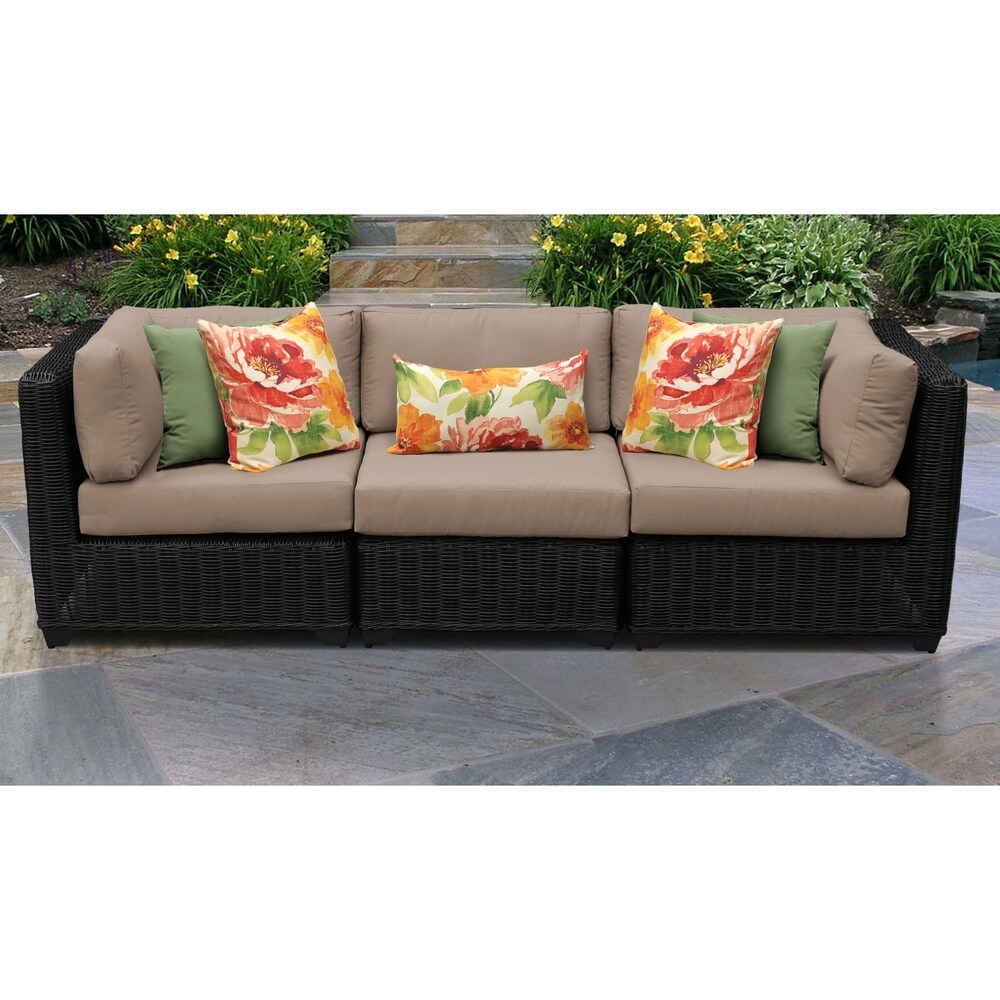 Venice 3 Piece Outdoor Wicker Patio Furniture Set