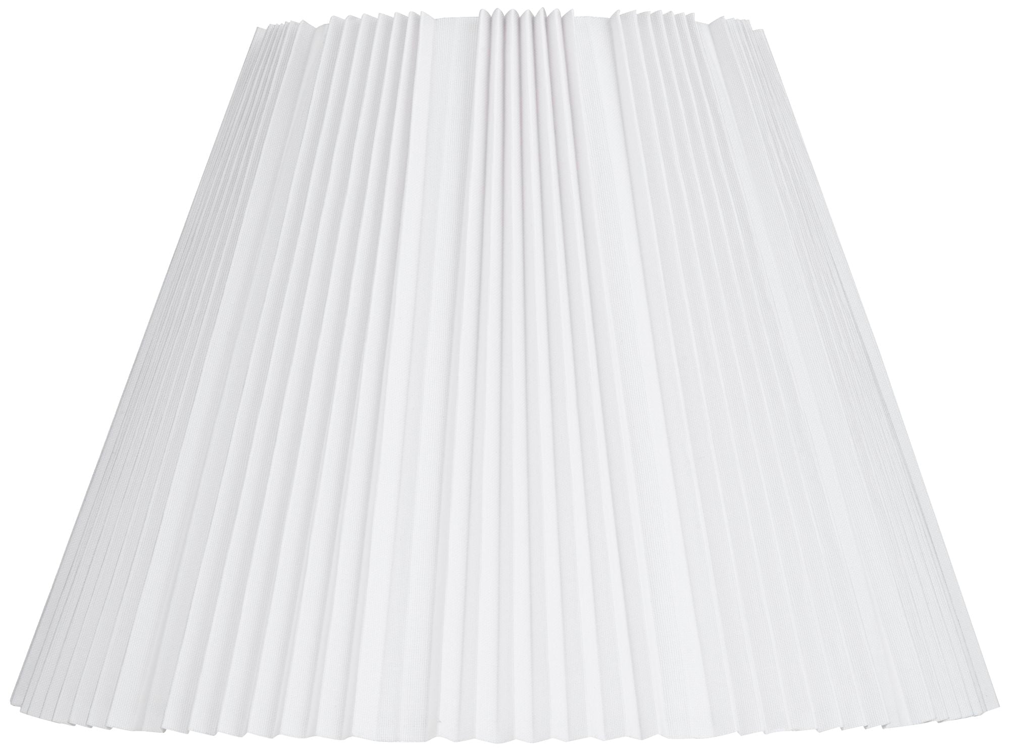 Springcrest Collection Hardback Knife Pleated Empire Lamp Shade White Large 9