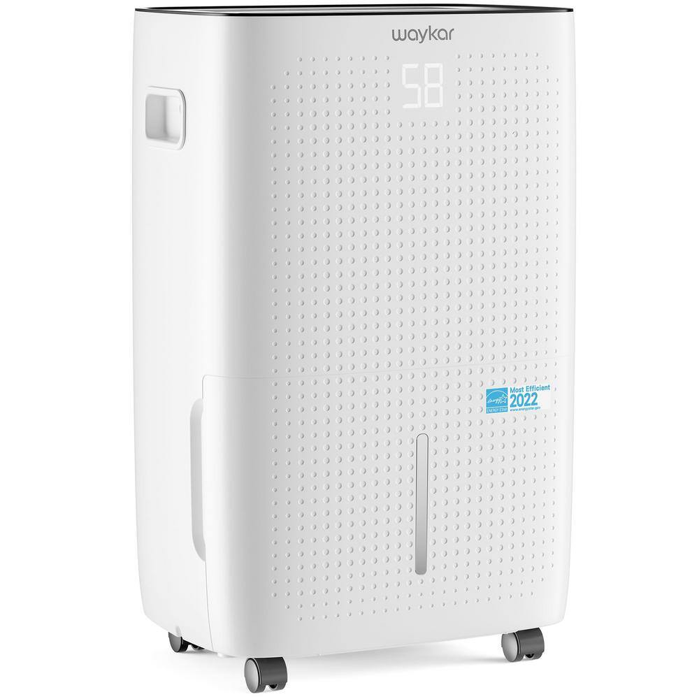 waykar 150-Pint Energy Star Dehumidifier with Tank Ideal for Basements Industrial Spaces and Workplaces Up to 7000 sq. ft. HDCX-JD026C150