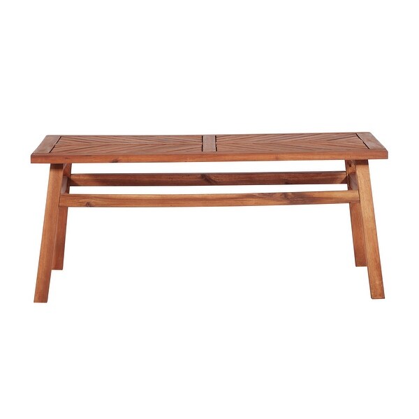 Middlebrook Elephant Point Acacia Wood Chevron Coffee Table