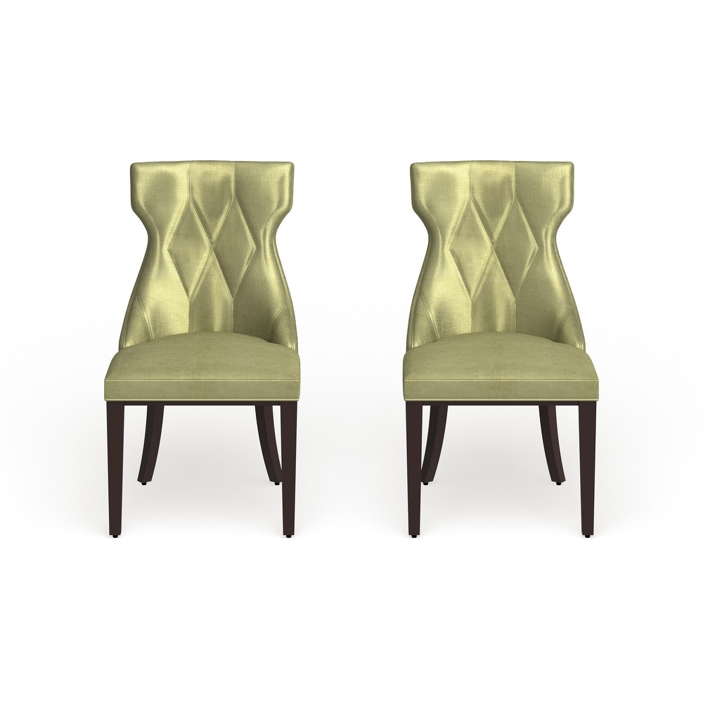 Silver Orchid Fontan Velvet Dining Chairs (Set of 2)