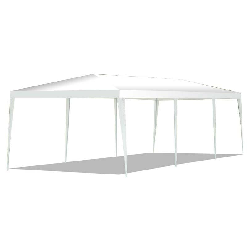 10 x 30 FT Outdoor Gazebo Canopy Tent Party Wedding Event Tent with Strong Connection Stakes & Ropes