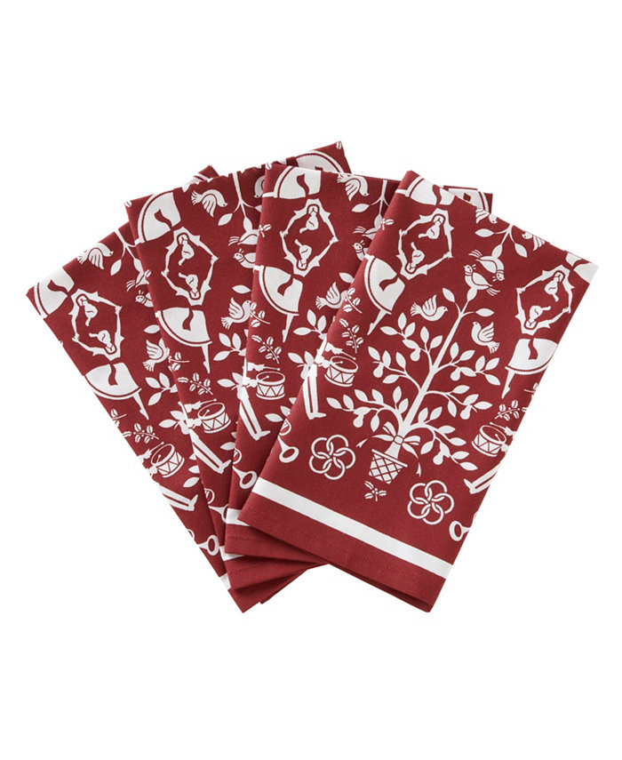 SKL Home Christmas Carol Napkin - Set of 4