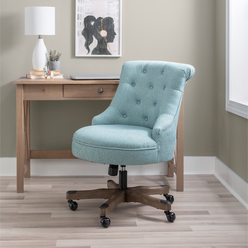 Bond Blue Speckled Upholstered Office Chair