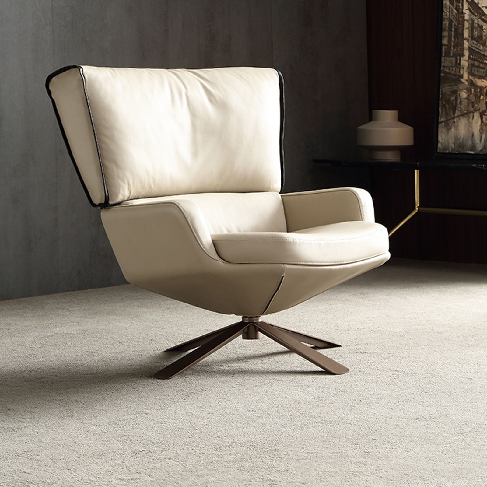 Varese Lounge Chair Lc043-Beige