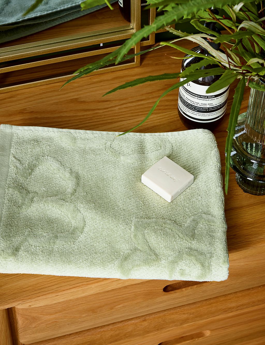 Pure Cotton Magnolia Textured Towel