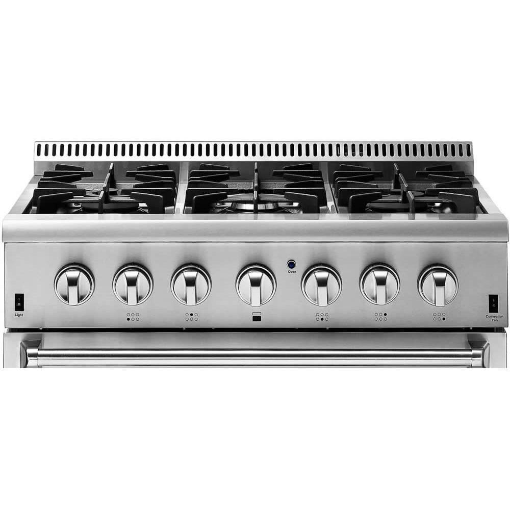 Thor Kitchen 36-inch Freestanding Dual-Fuel Range HRD3606U