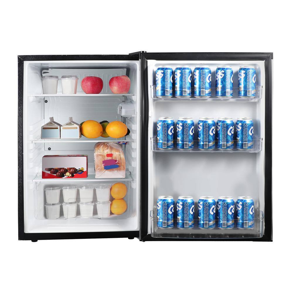 Magic Chef 4.4 cu. ft. Mini Fridge in Stainless Steel Look without Freezer HMAR45HCSE