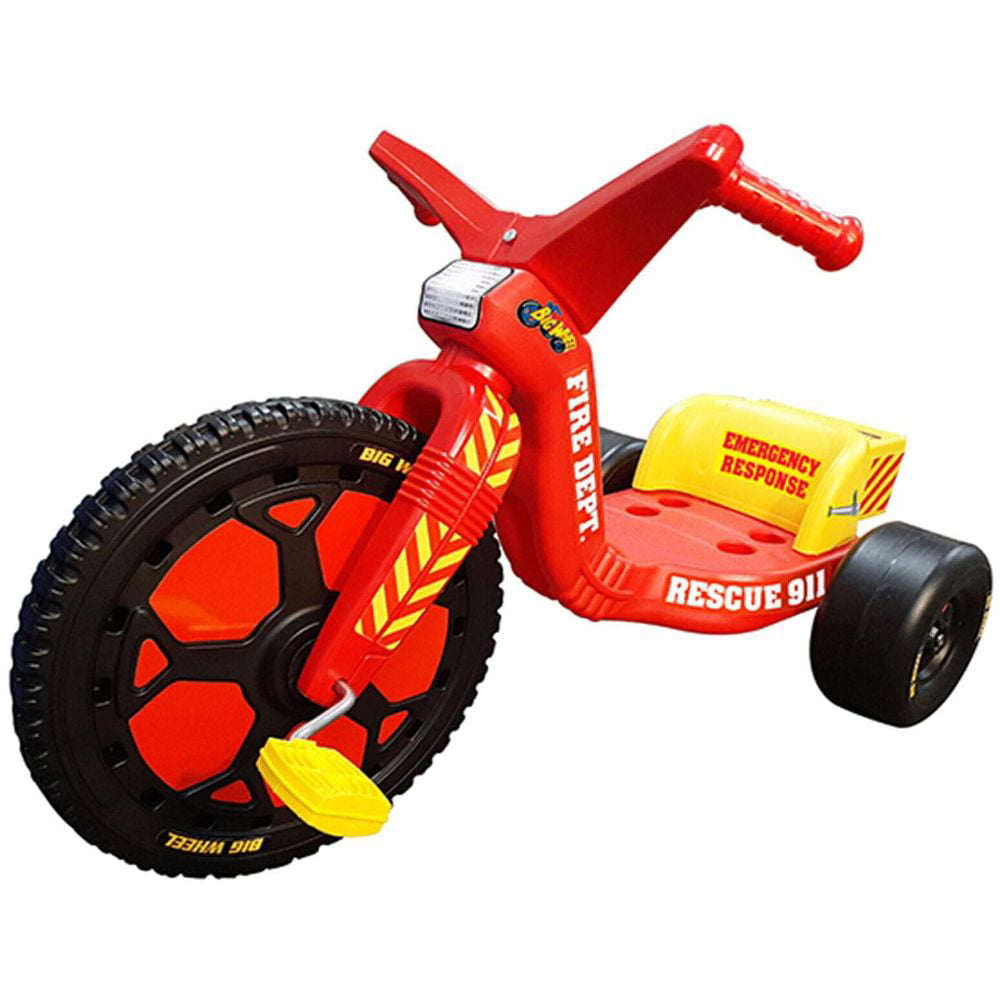 Fire and Rescue Big Wheel Spin-Out Racer 16 Inch Trike