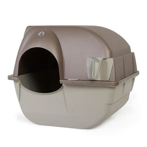 Omega Paw Roll 'N Clean Self Cleaning Cat Litter Box， Large