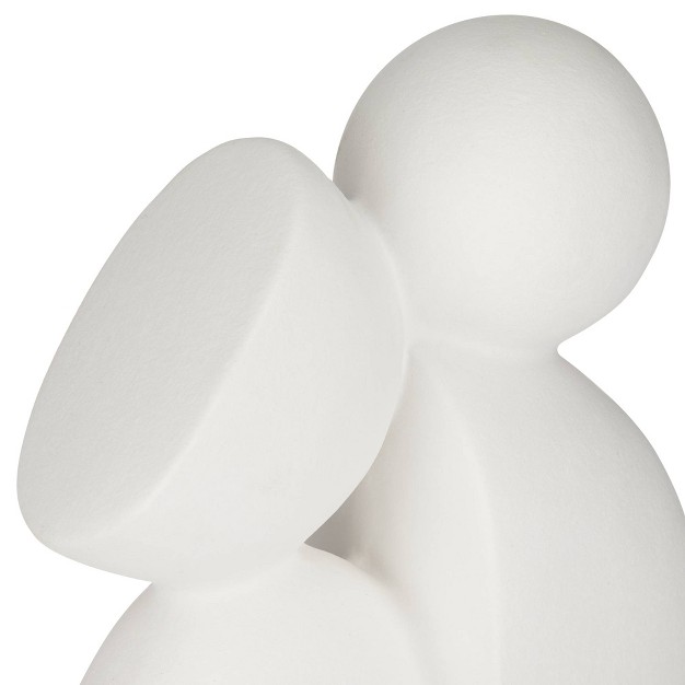 High Matte White Ceramic Figurine