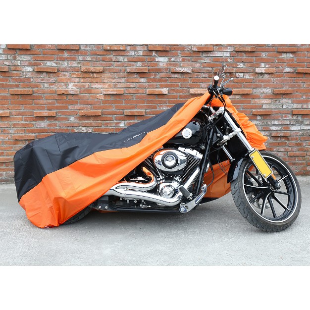 Unique Bargains 210d Oxford Fabric Outdoor Rain Dust Uv Snow Water Proof Motorcycle Cover