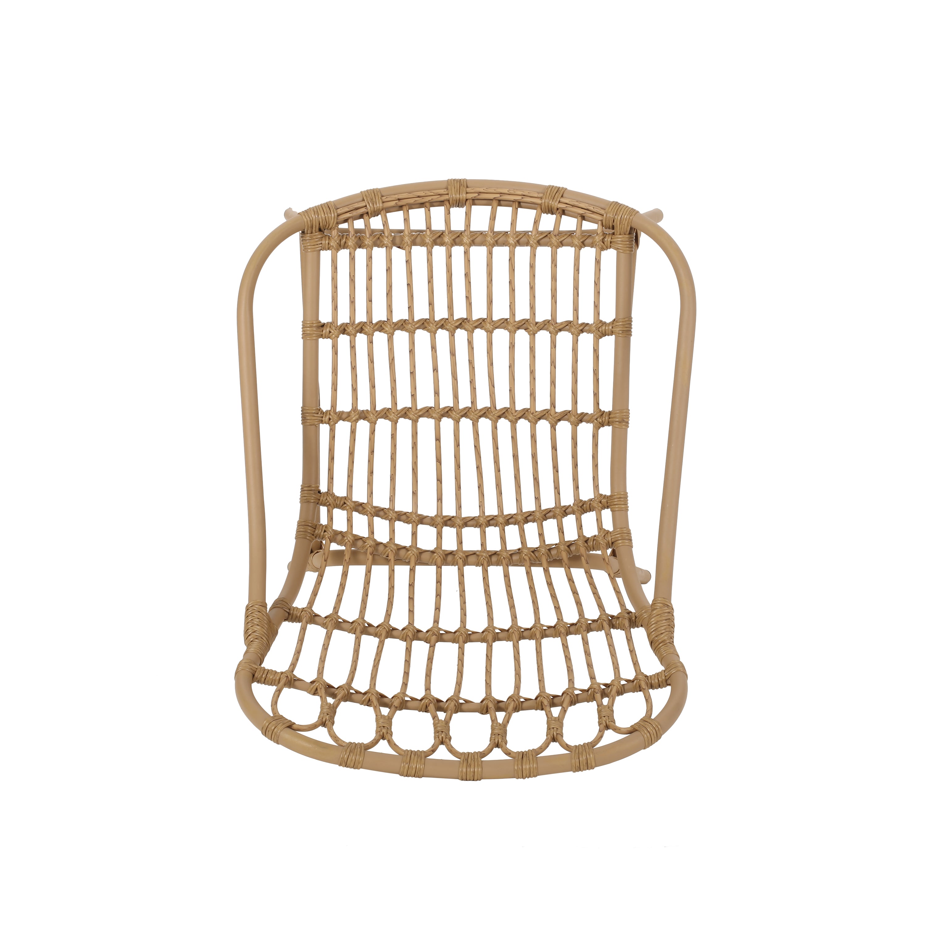 Barrister Outdoor Wicker Accent Chairs, Set of 2