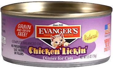 Evanger's Classic Recipes Chicken Lickin' Dinner Grain-Free Canned Cat Food