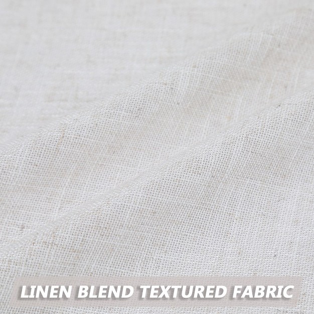 Trinity Linen Blend Short Kitchen Curtains For Small Windows