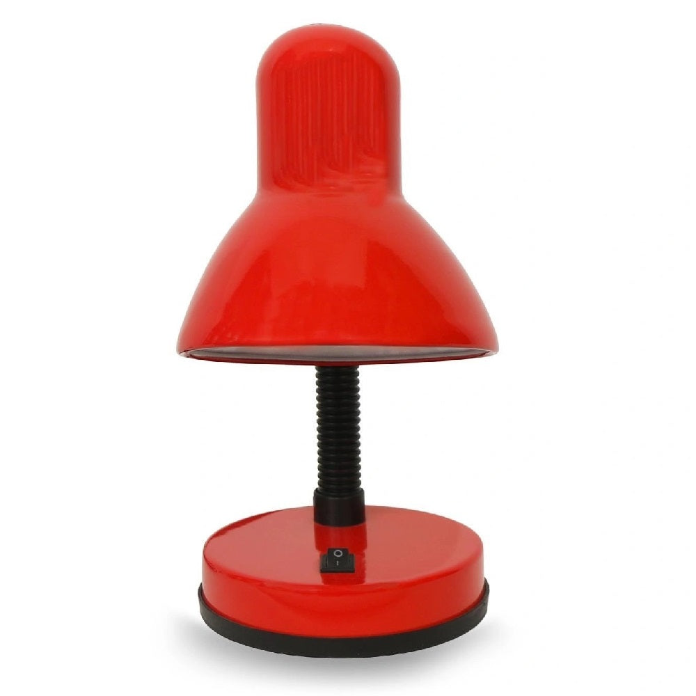 Eglo 9230 Red Retro Flexible Switched Study Table Desk Lamp 30cm