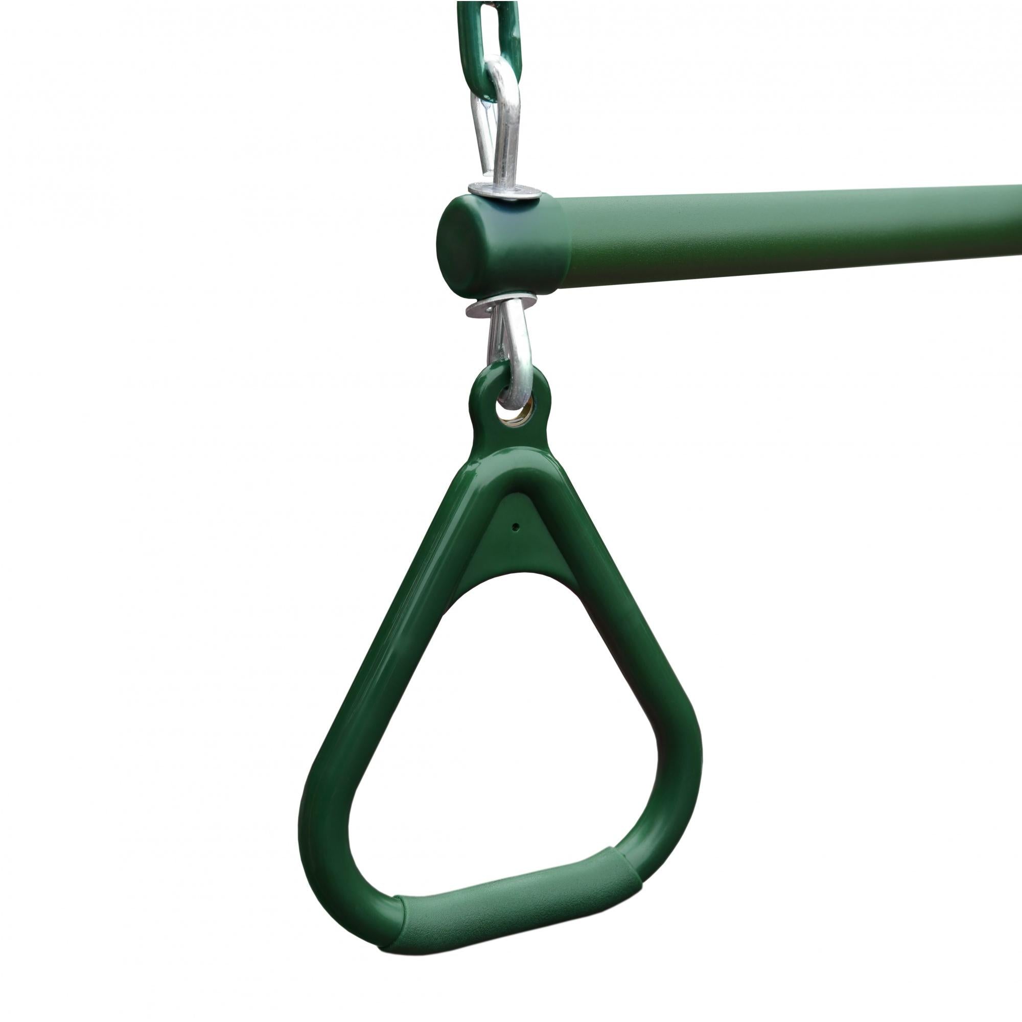 Gorilla Playsets Green Trapeze Bar and Green Rings