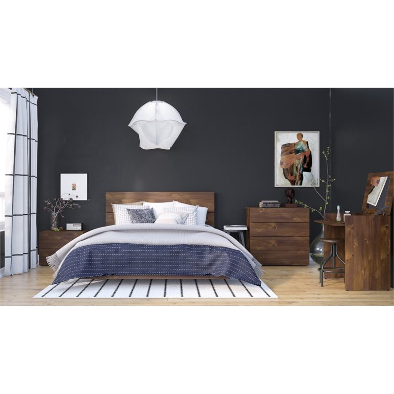 Nexera 365312 Full Size Headboard Truffle   Rustic   Headboards   by Homesquare  Houzz