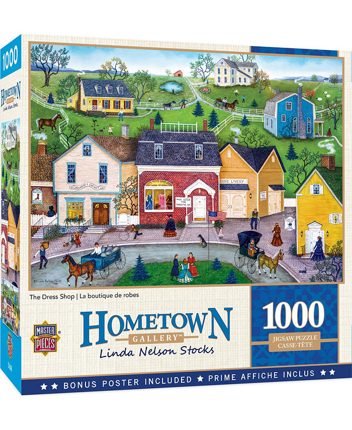 MasterPieces Puzzles Hometown Gallery - The Dress Shop 1000 Piece Puzzle