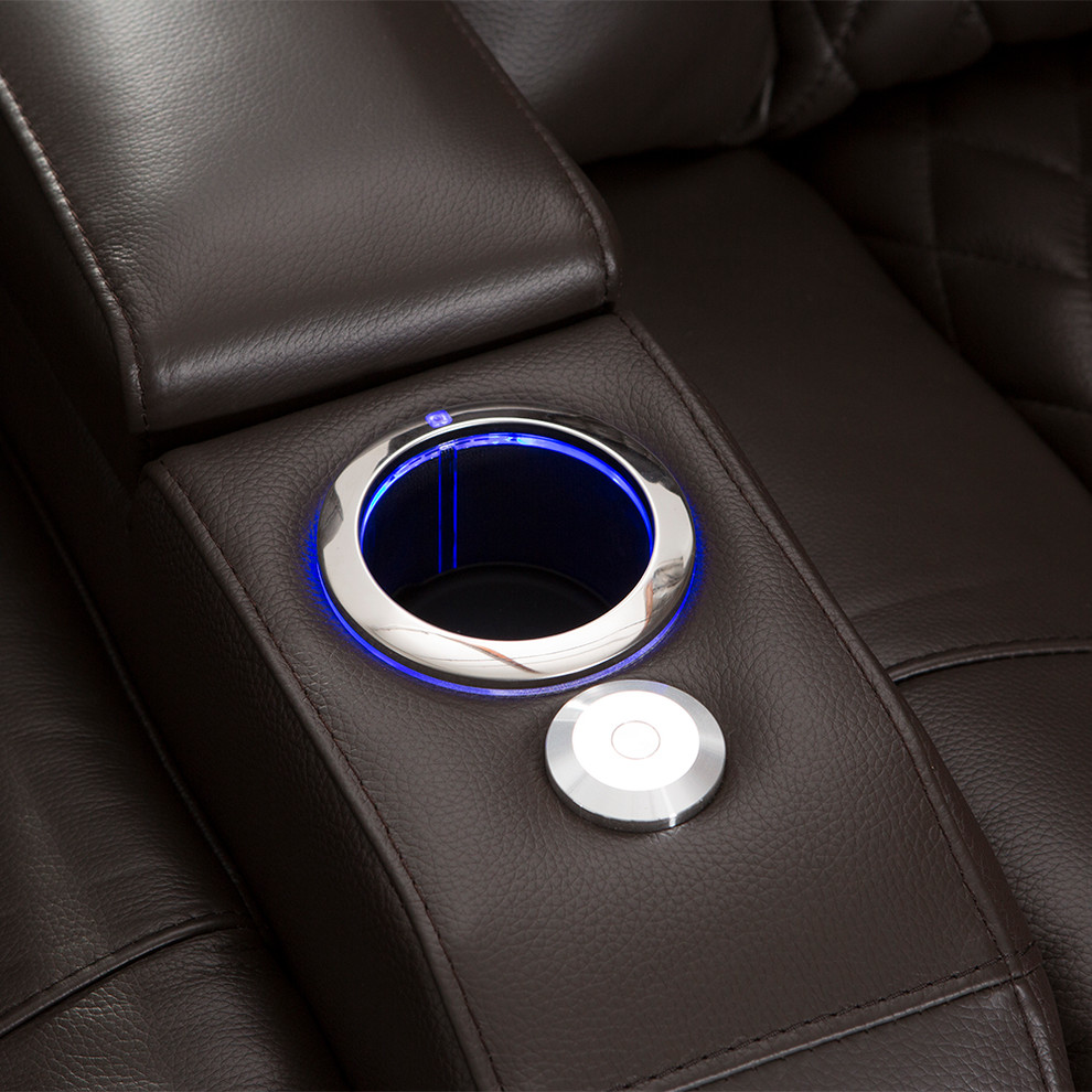 Seatcraft Diamante Home Theater Seating Leather Power   Contemporary   Theater Seating   by Stargate Cinema  Houzz