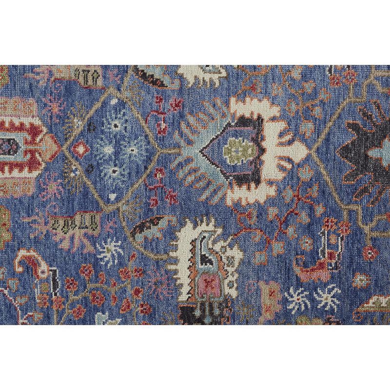 Weave and Wander Bennet Ornamental Border Luxury Wool Rug