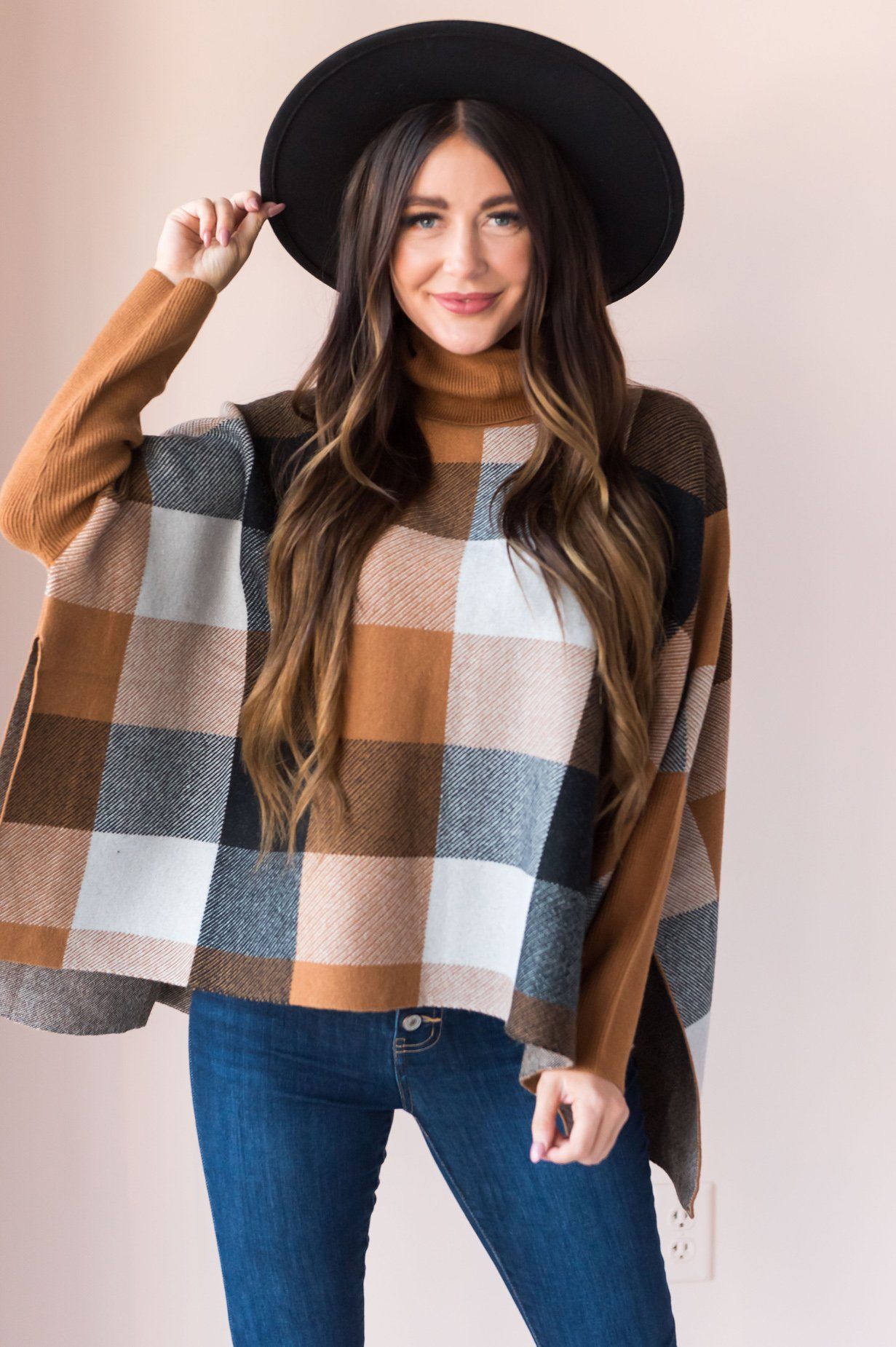 Poncho Inspired Modest Sweater