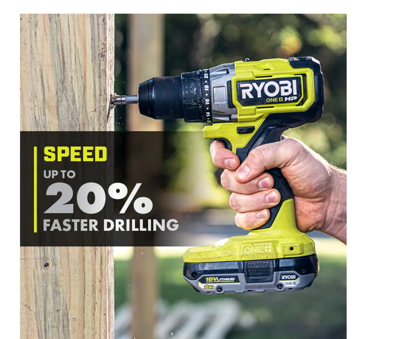 RYOBI PBLDD01K-A98401 ONE+ HP 18V Brushless Cordless 1/2 in. Drill/Driver Kit w/(2) Batteries， Charger， Bag， and Drill/Drive Kit (40-Piece)