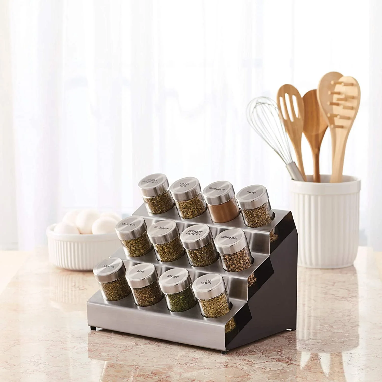 Rotary 20-tank counter top rack tower organizer