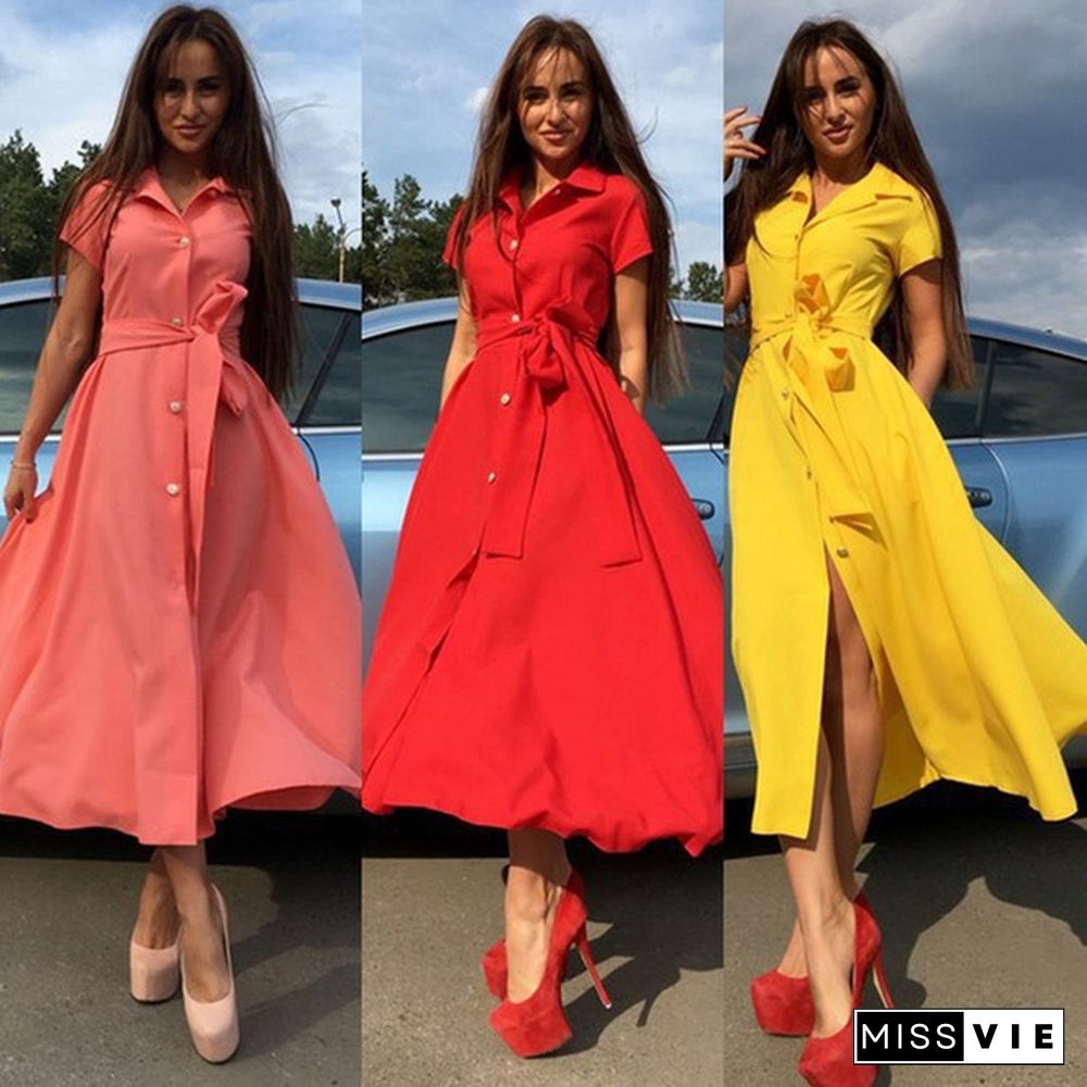 New Sexy Women Vintage High Waist Dress Party Cocktail Spring Summer Maxi Long Dress