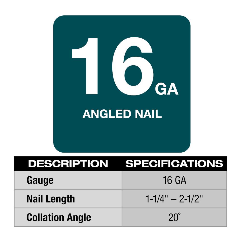 M18 FUEL? 16 Gauge Angle Finish Nailer Kit ;