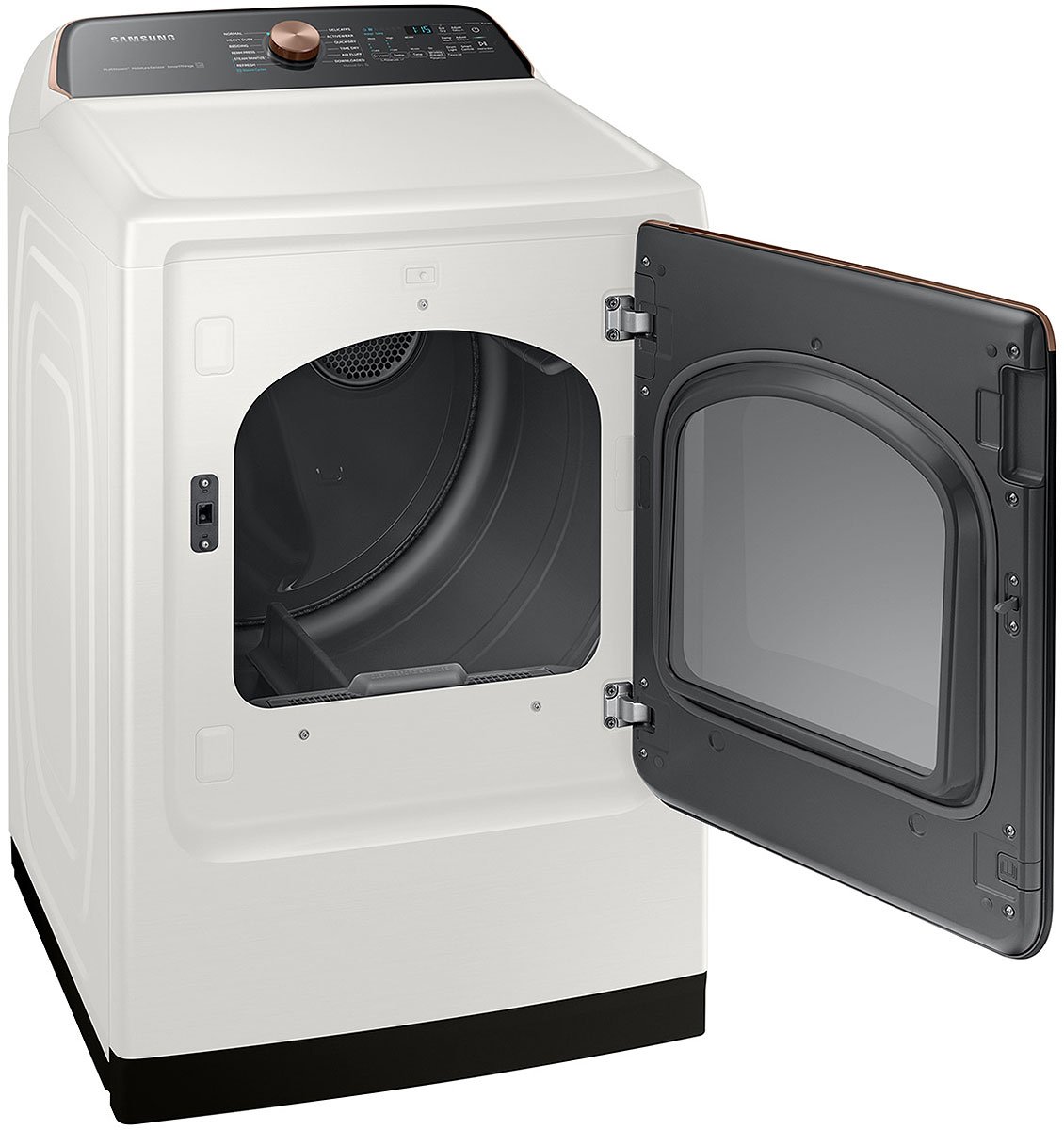  7.4 Cu. Ft. Ivory Smart Gas Dryer With Steam Sanitize+