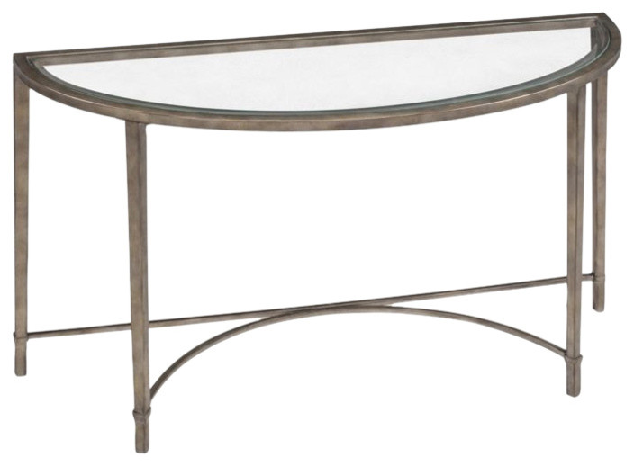 Magnussen Copia Demilune Sofa Table   Transitional   Console Tables   by Unlimited Furniture Group  Houzz