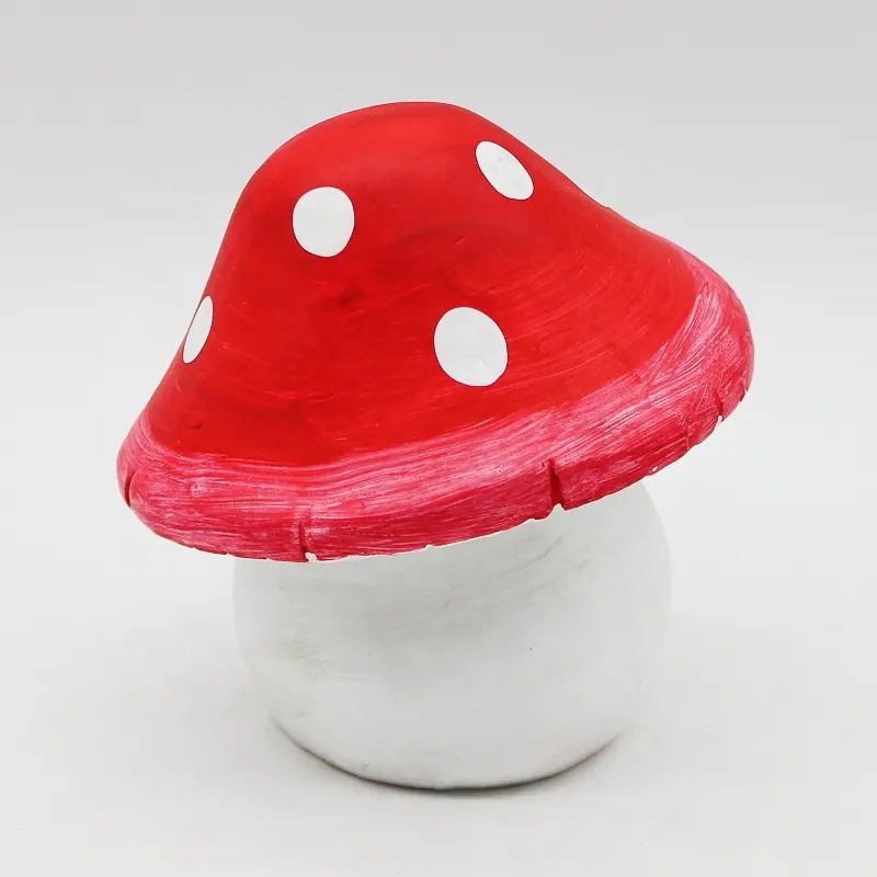 garden supplies wholesales Custom Cute mushroom with human face statue ornament for Garden Decoration