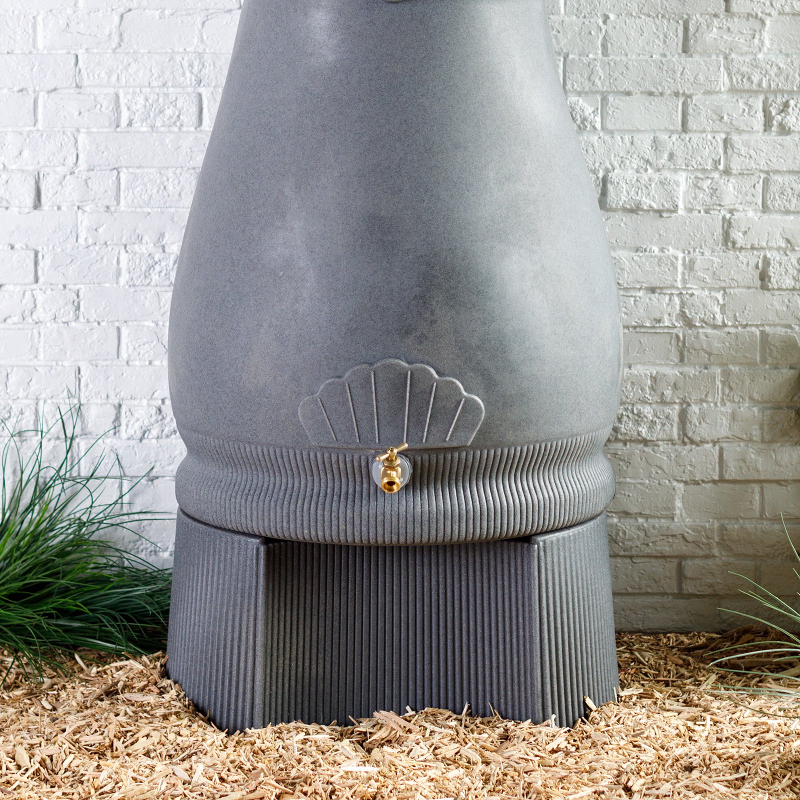 Good Ideas Rain Wizard Urn Rain Barrel Stand - Sandstone