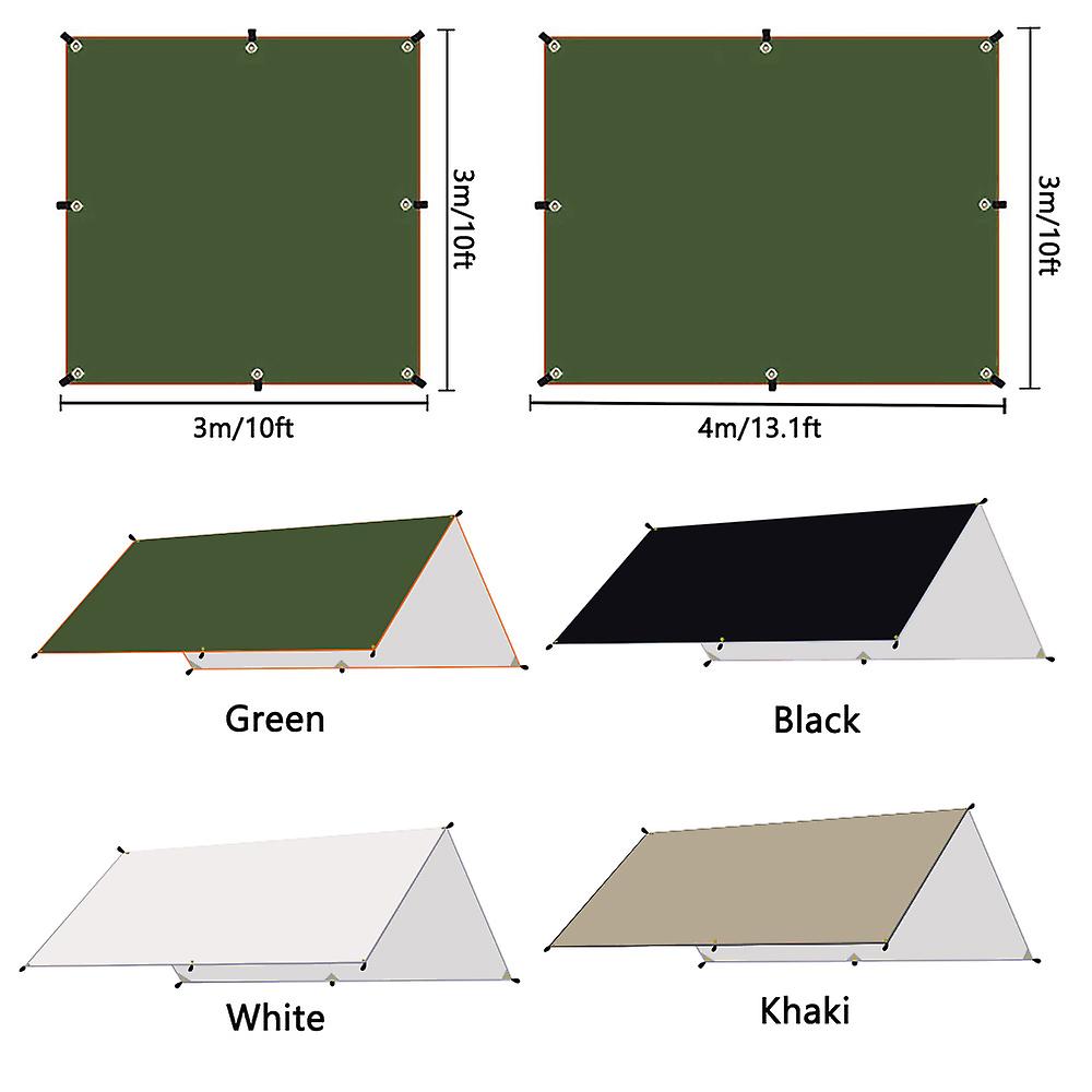 Camping Tourist Tarp With Peg Rope Waterproof Ultralight Sun Shelter Outdoor Awning Tent Sail Canopy Sunshade Garden Shade Cover