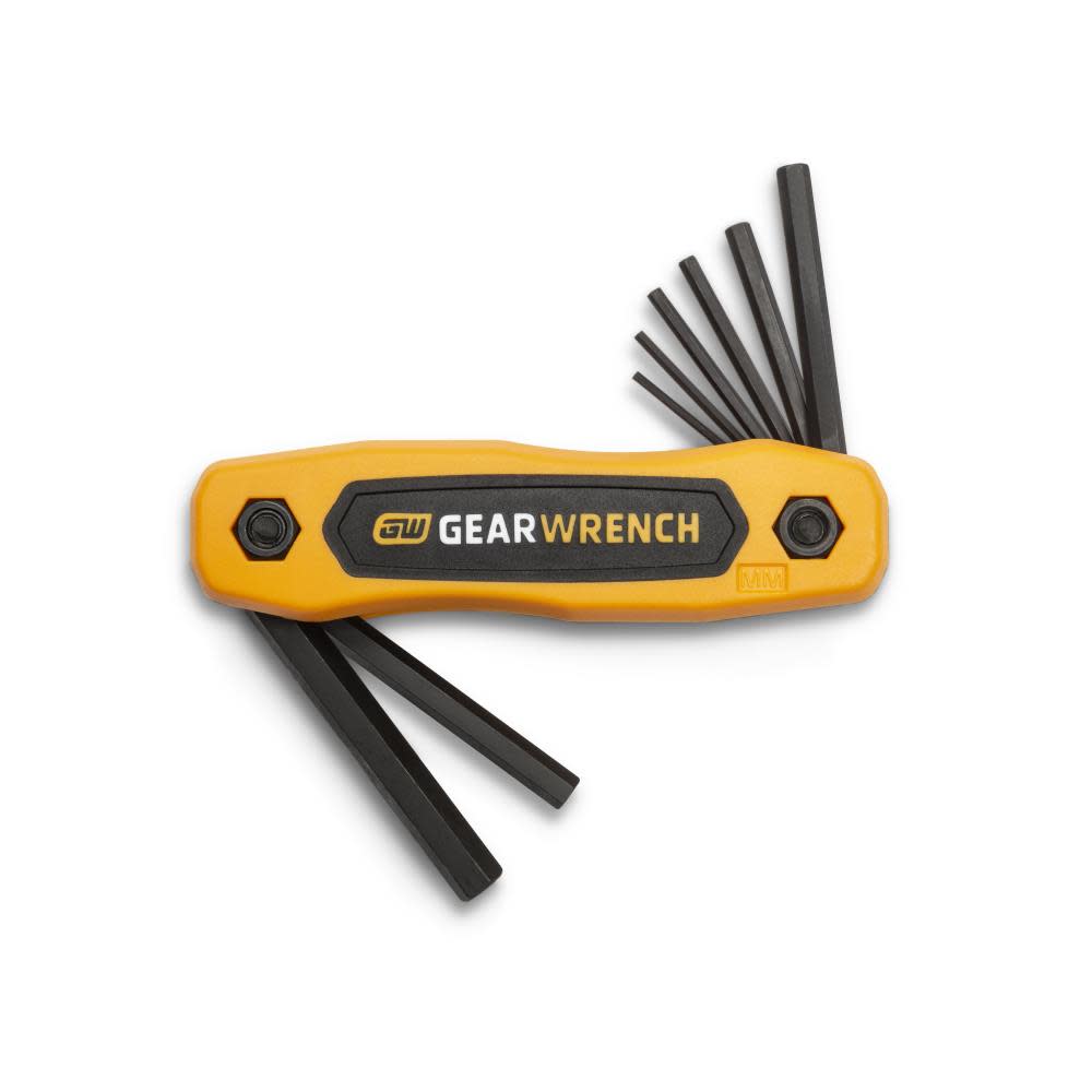 GEARWRENCH Metric Folding Hex Key Set 8pc 83506 from GEARWRENCH