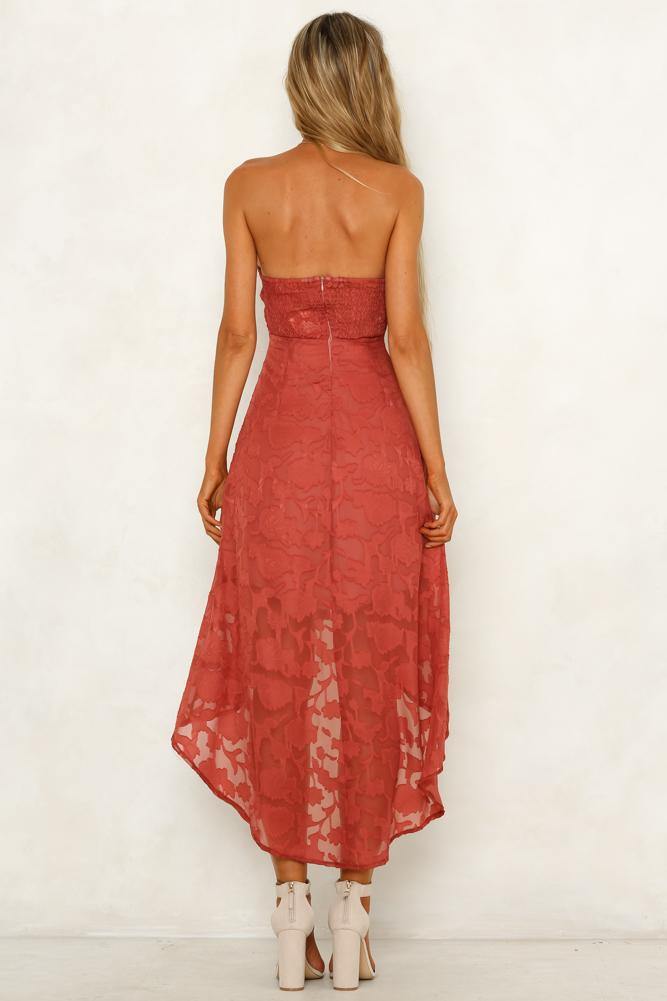 Love Flash Maxi Dress Dark Blush