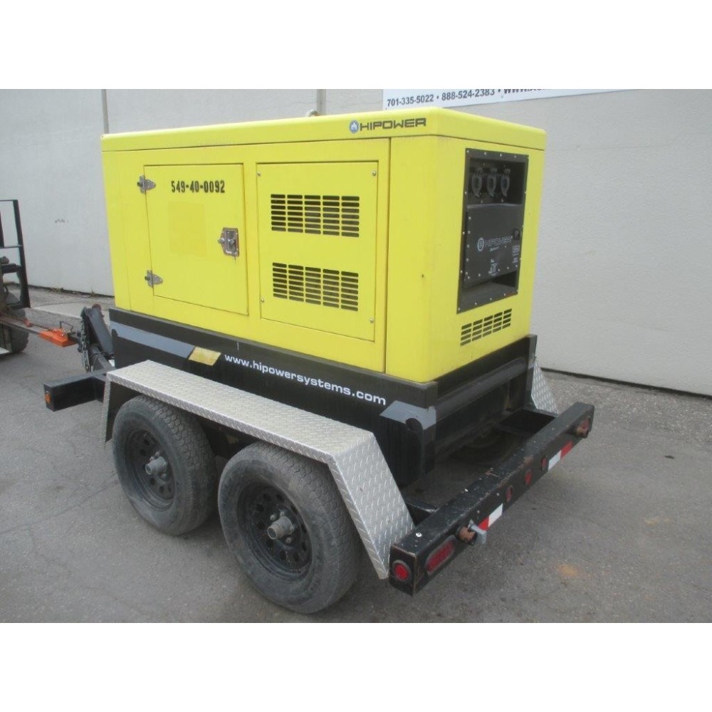 HiPower HRYW-50T6 Towable Generator 50KVA Diesel Powered 2011 Used ;