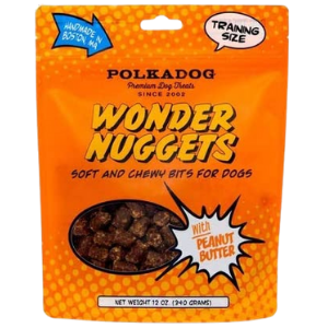 Polka Dog Wonder Nuggets with Peanut Butter Dog Treats 12 oz